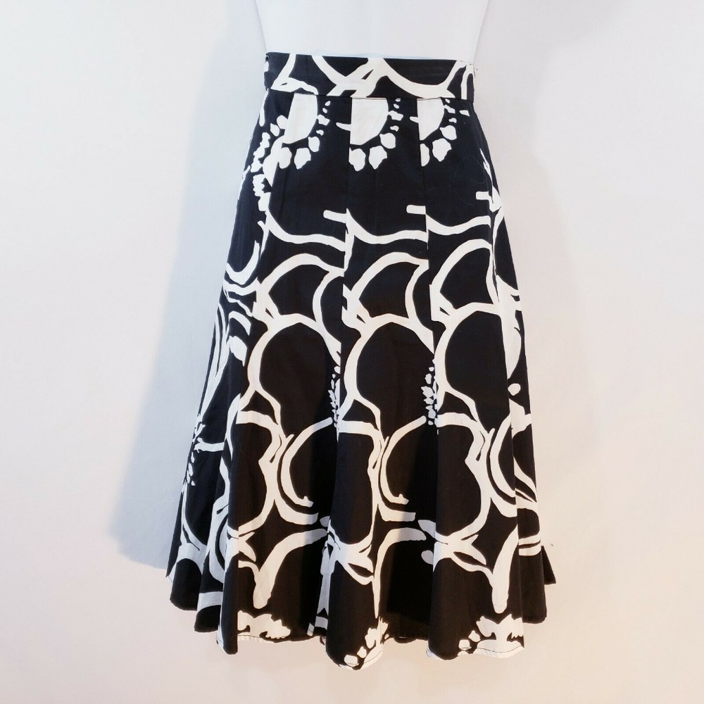 GRACE ELEMENTS Womens Skirt Size 4‎ Black White Cot